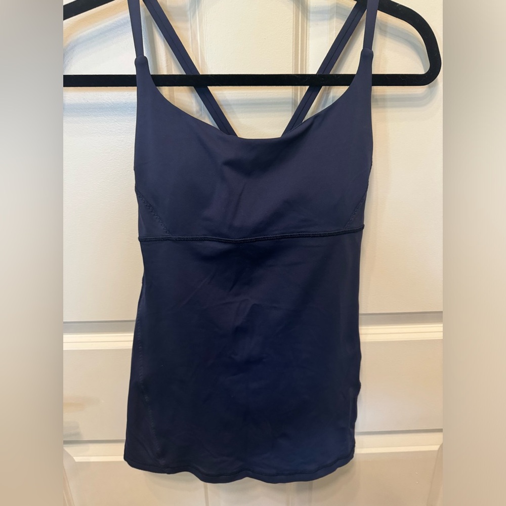 Lulu lemon tank size 8 navy like new